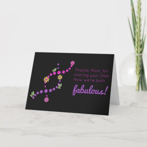 Thanks Mom Mothers Day Funny Quote Card