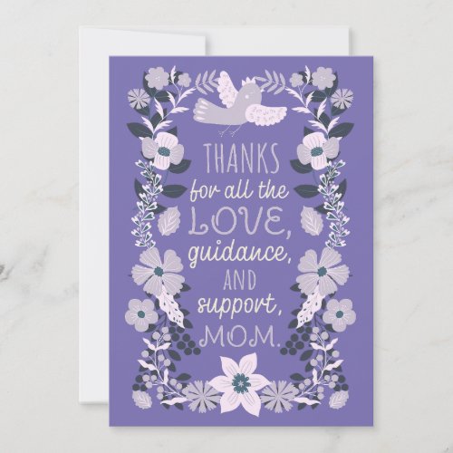 Thanks Mom Scandinavian Folk Art Appreciation  Holiday Card