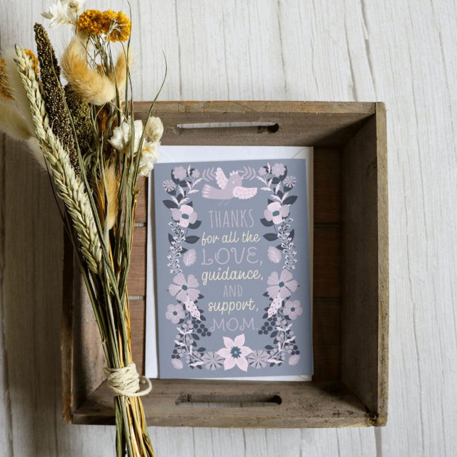 Thanks, Mom Scandinavian Folk Art Appreciation  Holiday Card (Creator Uploaded)