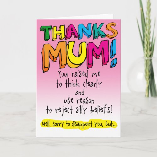 THANKS MUM Mothers Day _ Thank You Card