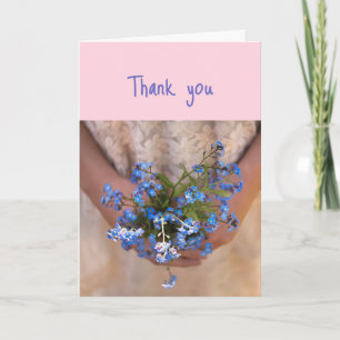 Thanks Neighbor,Custom Flower Garden Floral Letterpress Thank You Card