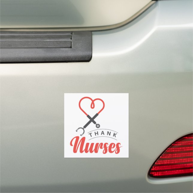 Thanks Nurses Car Magnet (In Situ)
