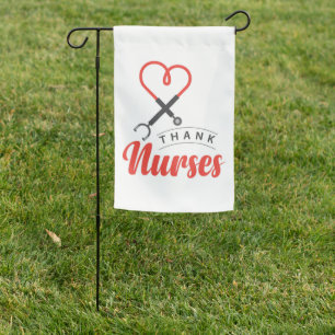 Thanks Nurses Garden Flag