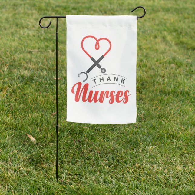 Thanks Nurses Garden Flag (In SItu)
