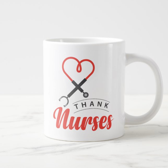 Thanks Nurses Giant Coffee Mug (Right)