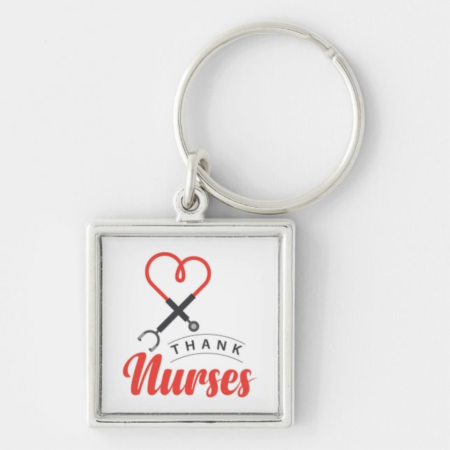 Thanks Nurses Keychain (Front)