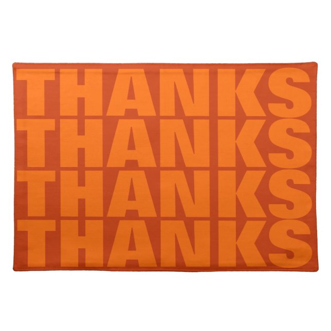Thanks Placemat (Front)