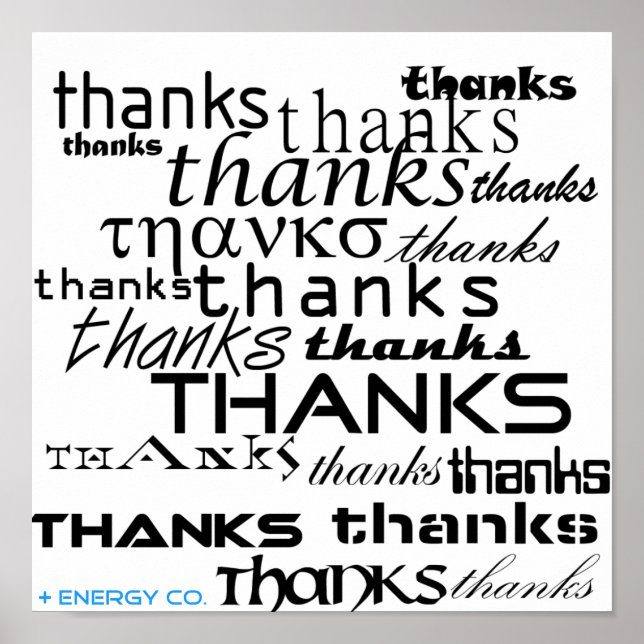 Thanks Poster (Front)