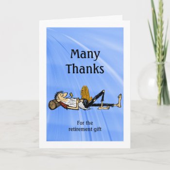 Thanks Retirement Gift Rip Vanwinkle Personalize T Thank You Card by lloydzlenz at Zazzle