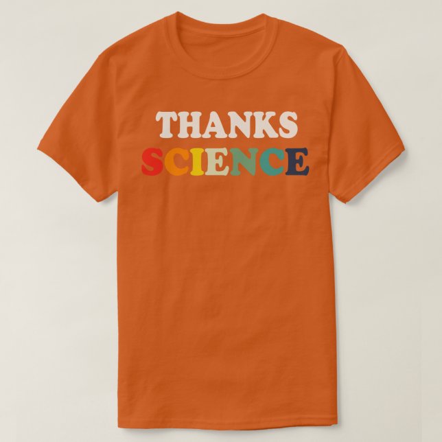 Thanks Science Vaccine Syringe Mini Pin Badge Supp T-Shirt (Design Front)