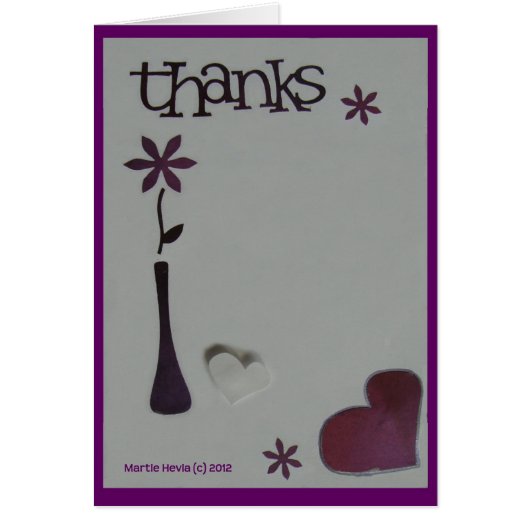 Thanks - Scrapbook Card (Front)