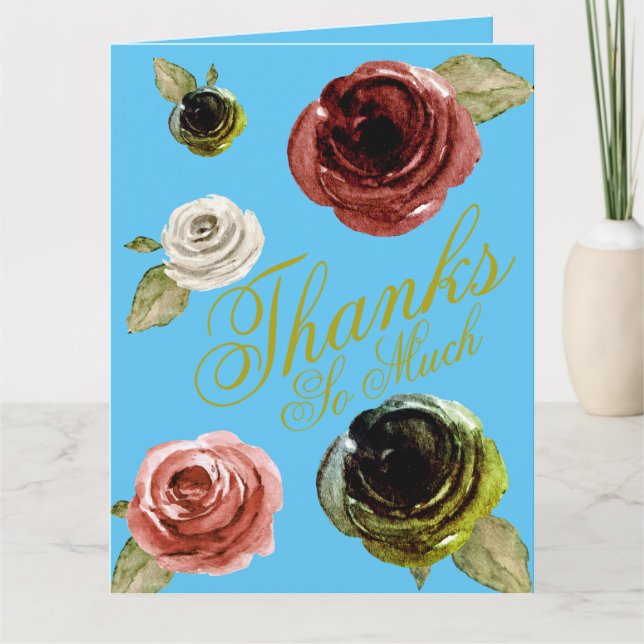 Thanks So Much Thank You Card (Front)