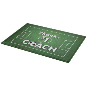 Thanks Soccer Coach Grass Field Cutting Board