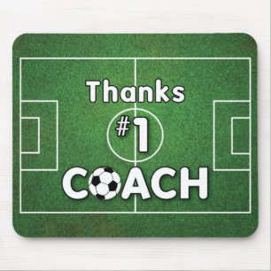 Thanks Soccer Coach Grass Field Mouse Pad