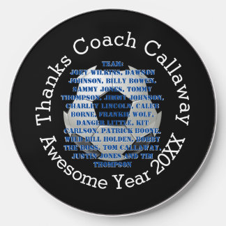 Thanks Soccer Coach with Blue Team Names     Wireless Charger