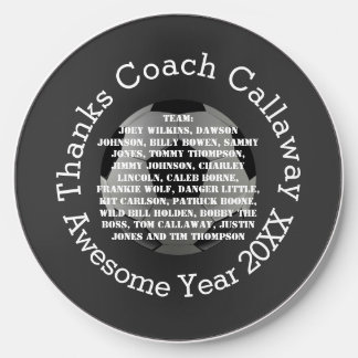 Thanks Soccer Coach with Team Names Wireless Charger