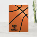 Thanks Team Manager For Handling The Details Thank You Card at Zazzle