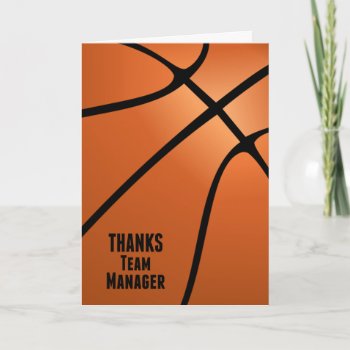 Thanks Team Manager For Handling The Details Thank You Card by GoodThingsByGorge at Zazzle