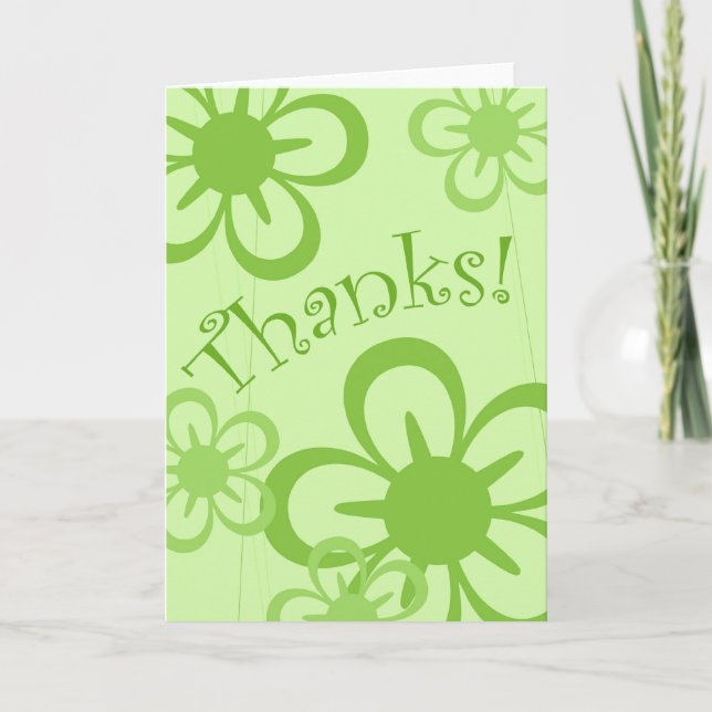 Thanks Thank You Card (Front)