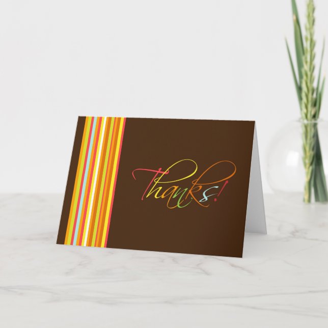 Thanks Thank You Card (Front)