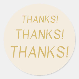 Thanks! Thank you sticker