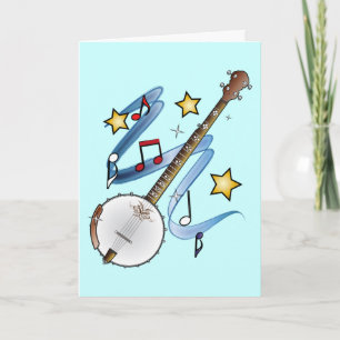Thanks to a Banjo Teacher Letterpress Thank You Card