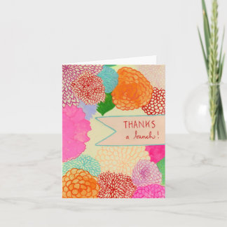 thanks to bunch! letterpress thank you card
