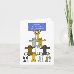 Thanks to Cheer Coach Card