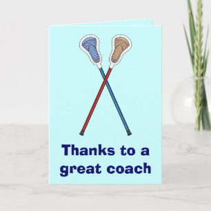 Thanks to Great Lacrosse Thank You Card