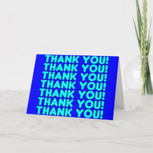 Thanks to Him  Cool Boys & Men Cyan Blue Thank You