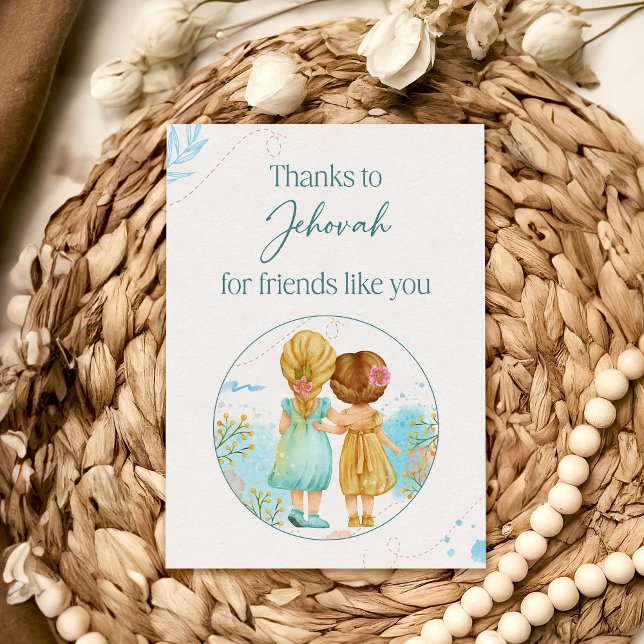 Thanks to Jehovah for Friends like You Card (Creator Uploaded)