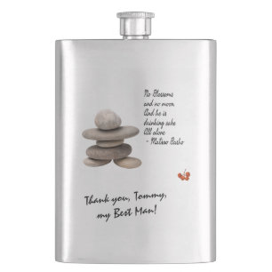 Thanks to the Best Man customizable Flask