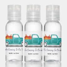 Thanks Wedding Vintage Truck and Pumpkins