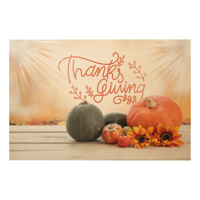 Thanks Wood Wall Art (Front)