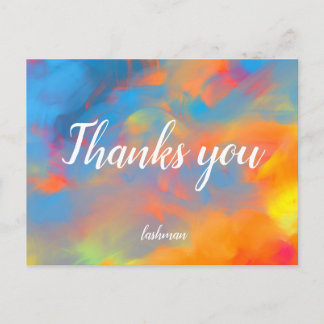 Thanks you postcard