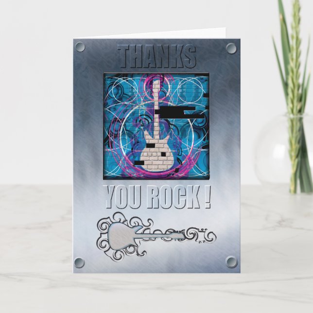 Thanks, You Rock Card (Front)