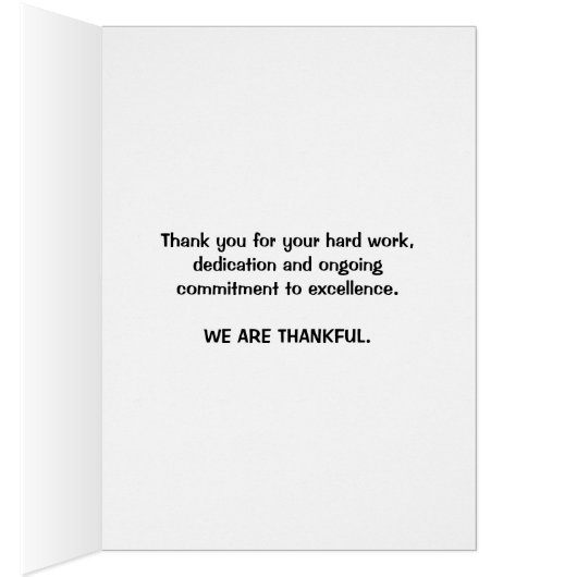 Thanks, Your Hard Work Makes Huge Difference (Inside (Right))