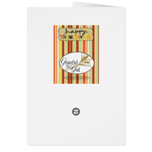 Thanksging Greeting Card (Back)