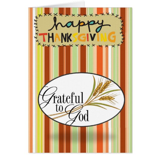 Thanksging Greeting Card (Front)