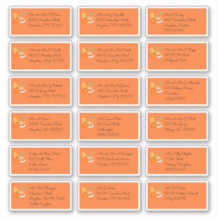 Thanksgiving 18 Individual Recipient Name Address Sticker