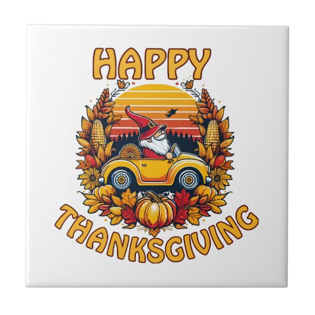 Thanksgiving 2023  ceramic tile (Front)
