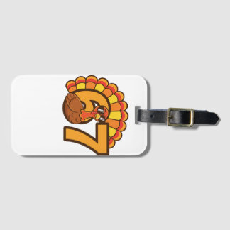 Thanksgiving 67  Retro  Vibes Luggage Tag