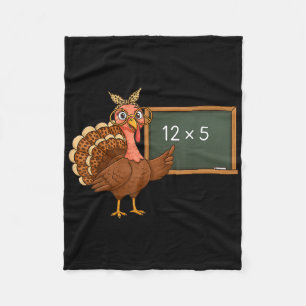Thanksgiving 67 Teacher Six Seven Meme Turkey Day Fleece Blanket