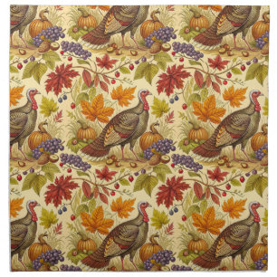 Thanksgiving Abundance Cloth Napkin