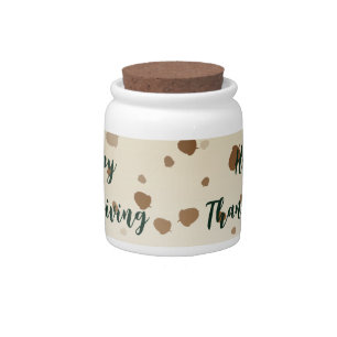 Thanksgiving Acorns Candy Jar