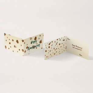 Thanksgiving Acorns Folded Card