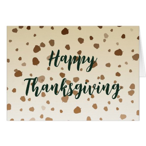 Thanksgiving Acorns Greeting Card