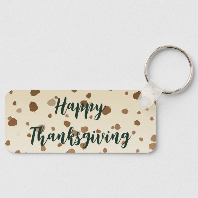 Thanksgiving Acorns Keychain (Front)