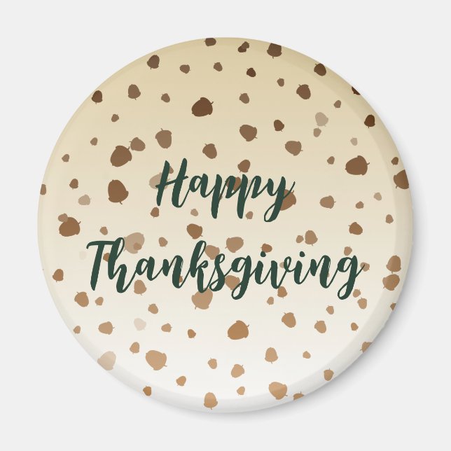 Thanksgiving Acorns Magnet (Front)