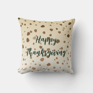 Thanksgiving Acorns Throw Pillow